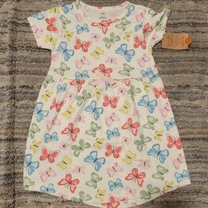 Touched by Nature, Oganic cotton, toddler dress, butterfly,